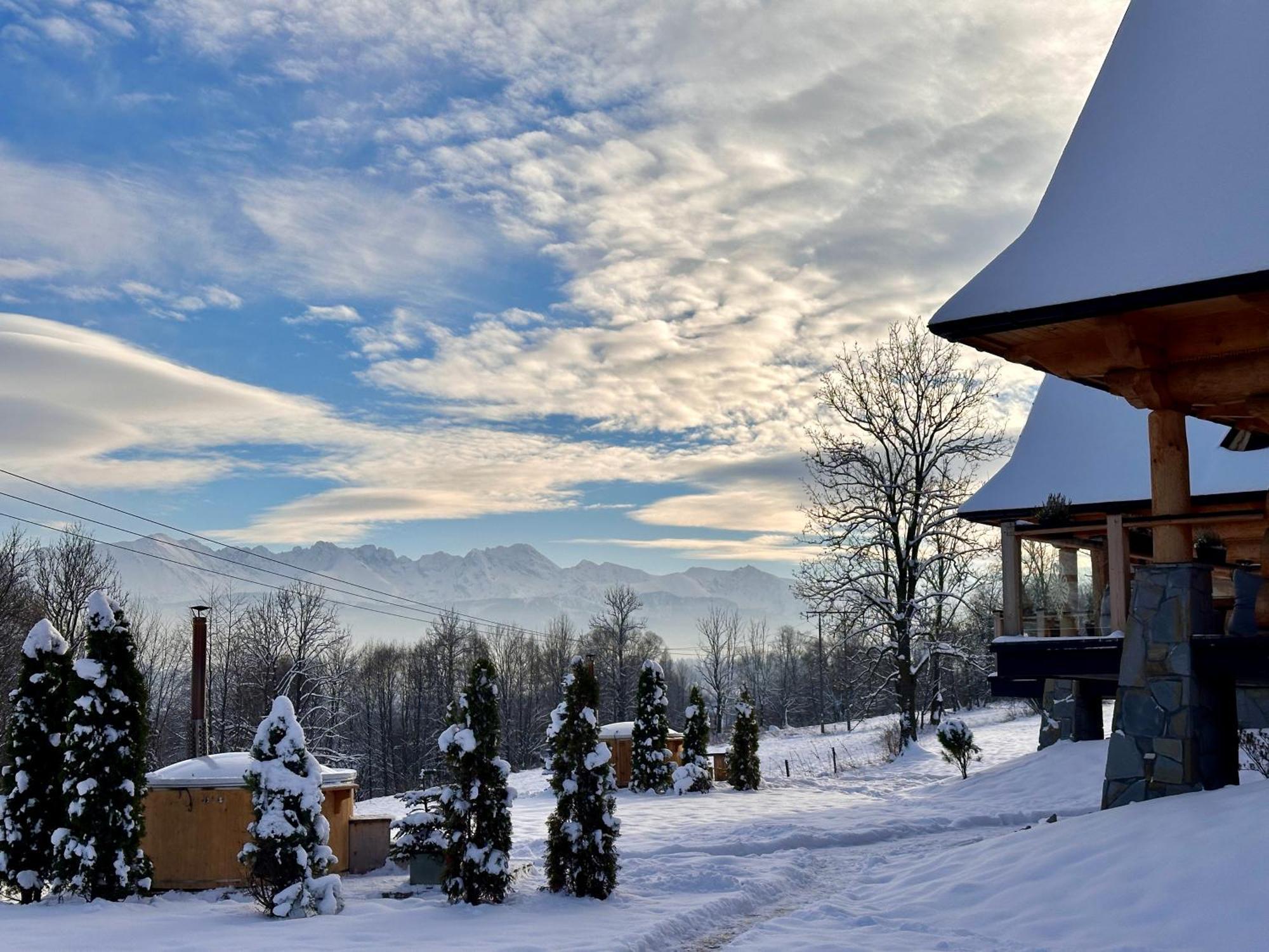 Na Skraju Lasu Domki Z Balia, Jacuzzi Biały Dunajec Exterior foto